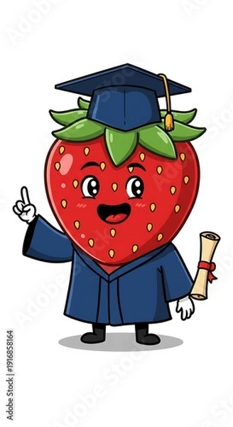 Obraz 卒業イチゴの笑顔