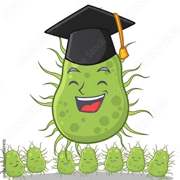 Obraz 卒業式！菌たちの笑顔