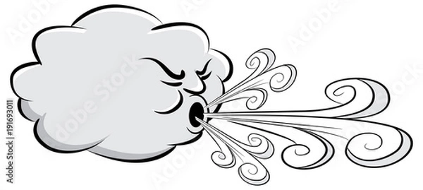 Fototapeta Windy Day Cloud Blowing Wind