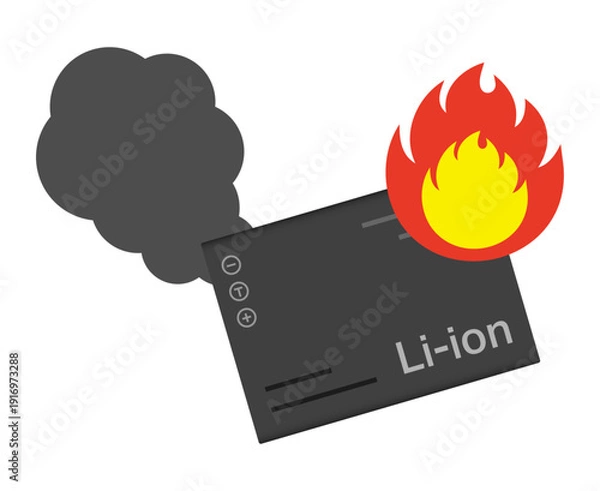 Obraz リチウムイオンバッテリーの発火