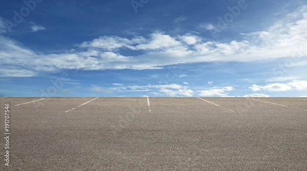 Fototapeta niebo Parking