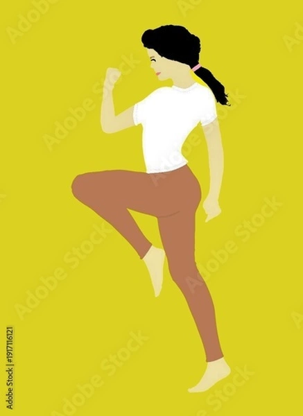 Obraz Girl exercising