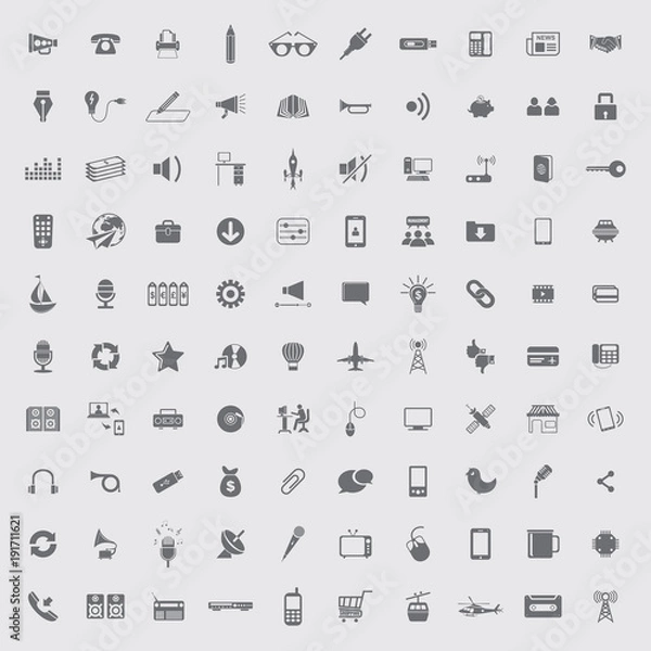 Fototapeta Web Icon Set. Eps-10.