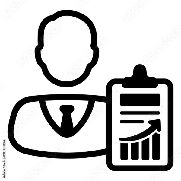 Fototapeta statistician