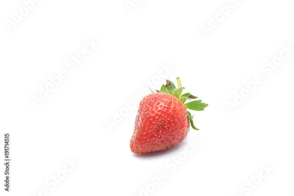 Obraz Fresh strawberry on white backgrounds.