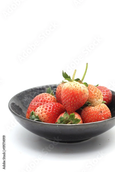 Obraz Fresh strawberry on dish.