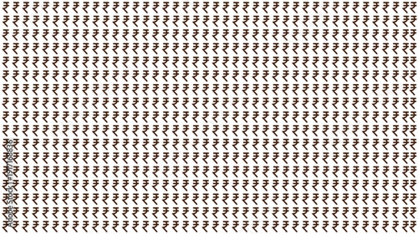 Obraz Rupee abstract pattern background vector texture and  rupee  background