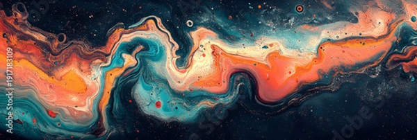 Obraz Abstract Fluid Art