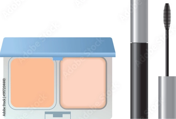 Obraz パウダーファンデーションとマスカラのセット