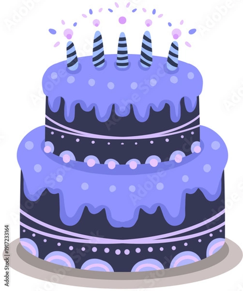 Obraz Cake Illustration Graphic Design