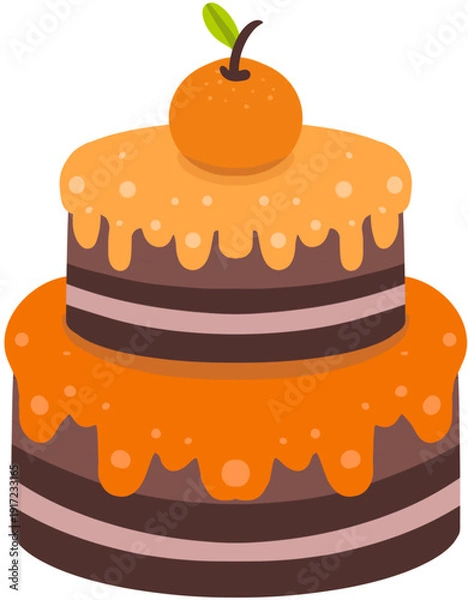 Obraz Cake Illustration Stock Image