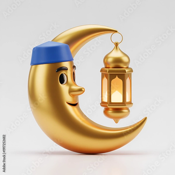 Obraz Ramadan Kareem, crescent moon