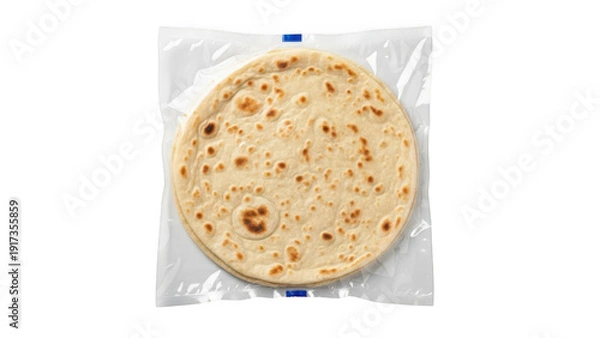 Obraz Pre-packaged pizza base isolated on transparent background