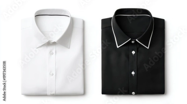 Obraz 白と黒のシャツ