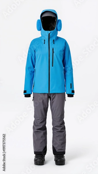 Obraz young man in winter clothes