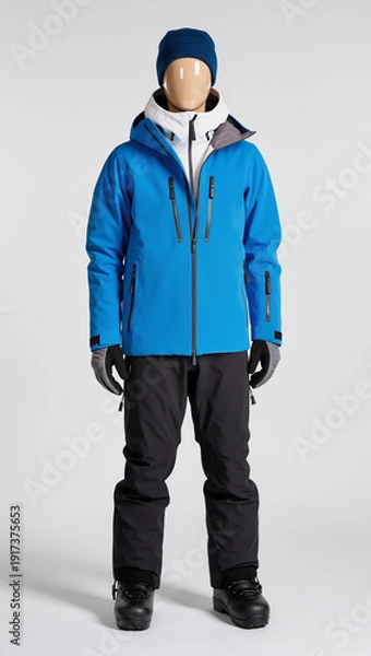 Obraz young man in winter clothes