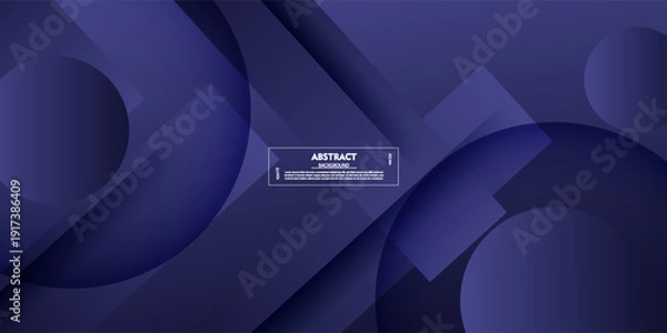 Obraz Abstract dynamic purple pattern background. Concept design of overlapping circle and square shape elements. Vector Eps10
