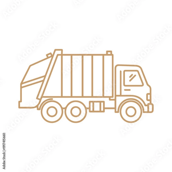 Obraz Garbage Truck Icon