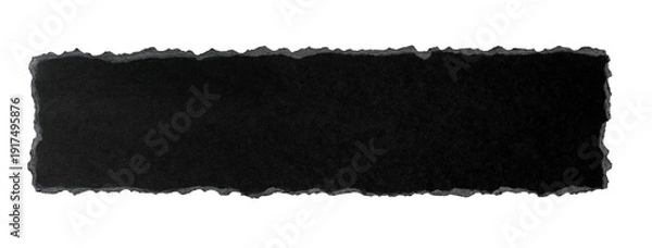Obraz 端を引きちぎられた、細長く黒い厚紙