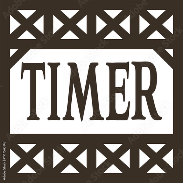 Obraz Timer Decorative Border Poster Illustration