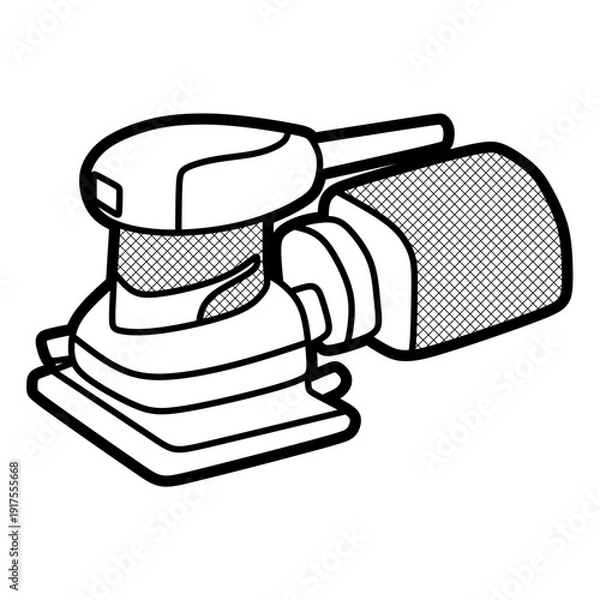 Obraz simple electric sanding machine, editable lines