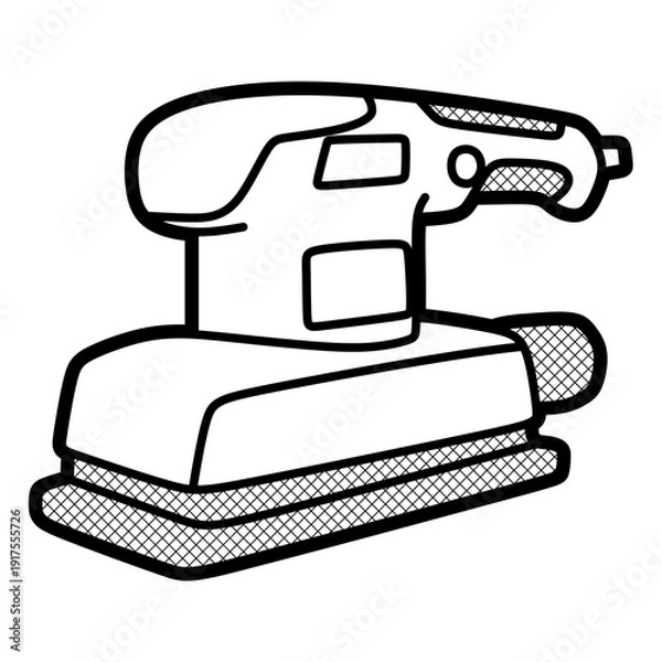 Obraz electric sander machine, editable lines