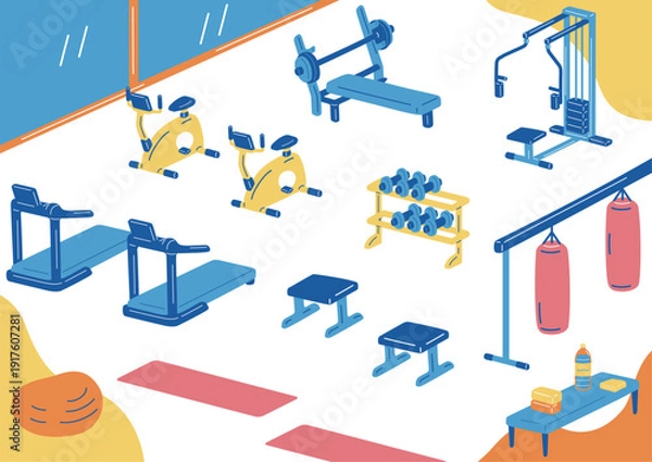 Obraz ジムの風景