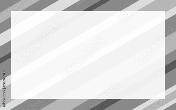 Obraz 斜めストライプと白地文字スペースの抽象背景素材