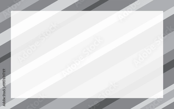Obraz 斜めストライプと白地文字スペースの抽象背景素材