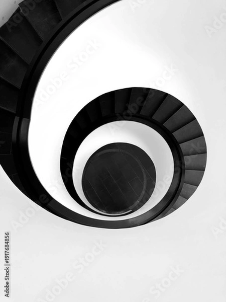 Obraz abstract spiral staircase