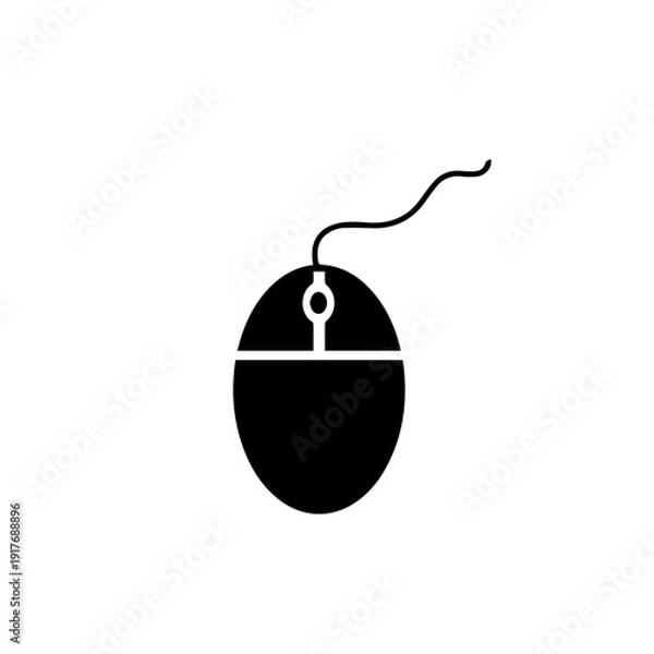 Obraz Computer Mouse Vector Illustration – Modern PC Navigation Device