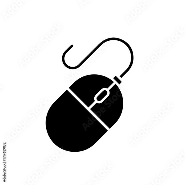 Obraz Computer Mouse Vector Illustration – Sleek Modern Input Device