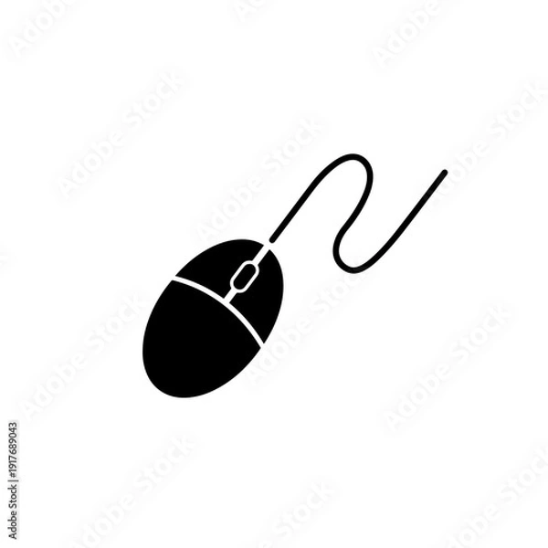 Obraz Computer Mouse Vector Illustration – Professional Desktop Control Device