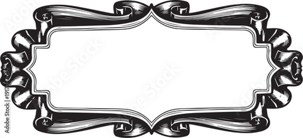 Fototapeta Vintage Label Frame Vector Bundle