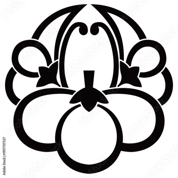 Obraz 家紋です。中陰浮線梅といいます。