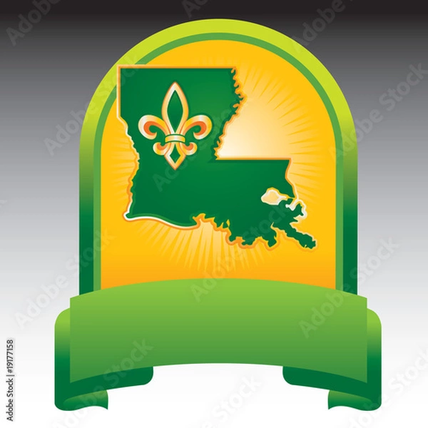 Obraz louisiana state green display
