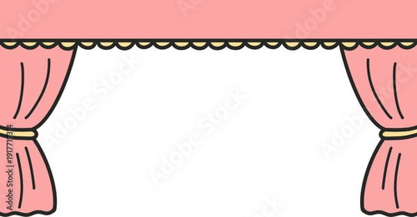 Obraz 분홍색 무대커튼