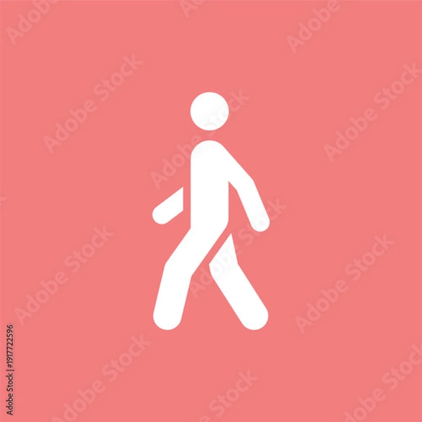 Obraz 編集可能な歩行者のベクターアイコン
