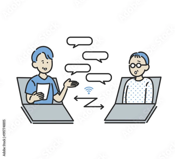 Obraz オンライン診療のイラスト