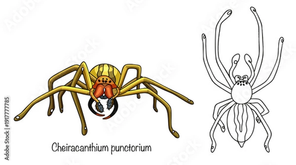 Obraz Cheiracanthium punctorium