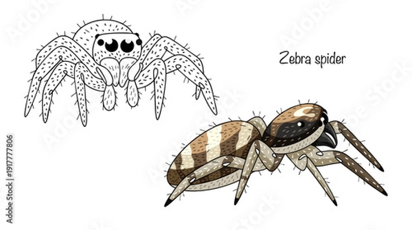Obraz Zebra spider