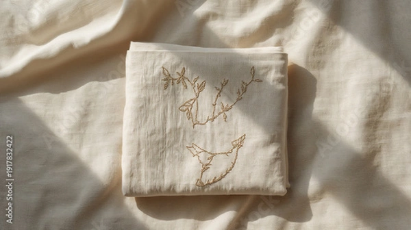 Obraz Minimal Embroidery Flat Lay