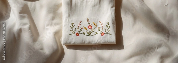 Obraz Minimal Embroidery Flat Lay