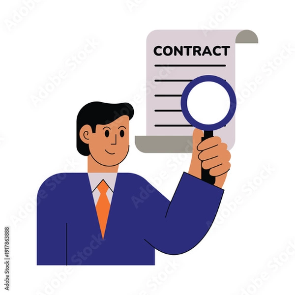 Obraz Reviewing Terms Vector illustration