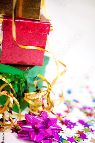 Obraz Gift boxes mess