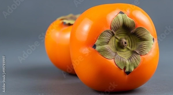 Fototapeta persimmon on the table