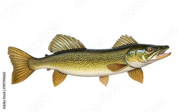 Obraz fish on white background