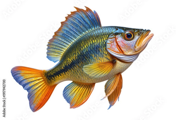 Obraz fish on white background