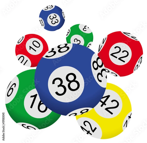 Fototapeta boules numérotées