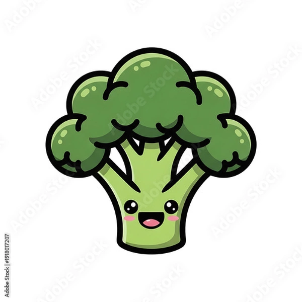 Obraz Cute Broccoli Character. (3)